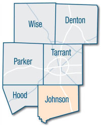 Six county map - Johnson
